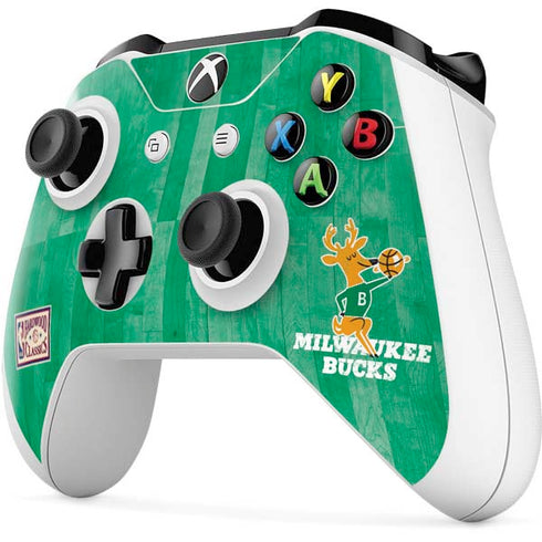 NBA Milwaukee Bucks Hardwood Classics Xbox One S Controller Skin