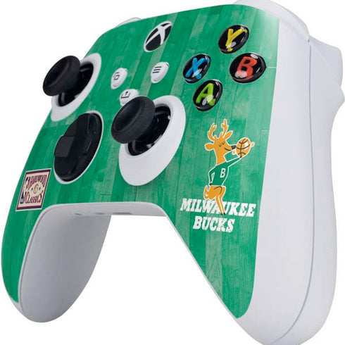 NBA Milwaukee Bucks Hardwood Classics Xbox Series S Controller Skin