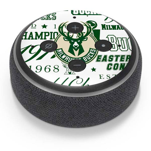 NBA Milwaukee Bucks Historic Blast New Amazon Echo Dot Skin