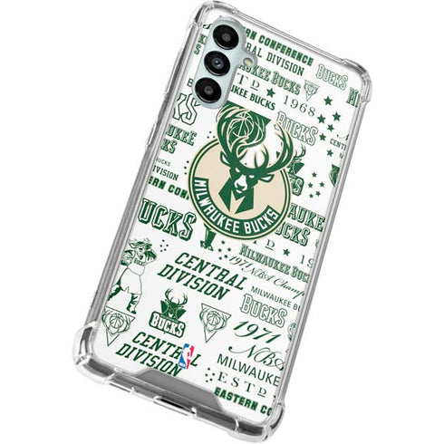 NBA Milwaukee Bucks Historic Blast New Galaxy A14 5G Clear Case