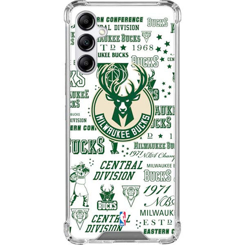 NBA Milwaukee Bucks Historic Blast New Galaxy A15 5G Clear Case