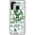 NBA Milwaukee Bucks Historic Blast New Galaxy A21 Clear Case