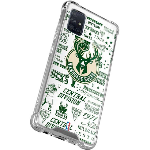 NBA Milwaukee Bucks Historic Blast New Galaxy A51 5G Clear Case