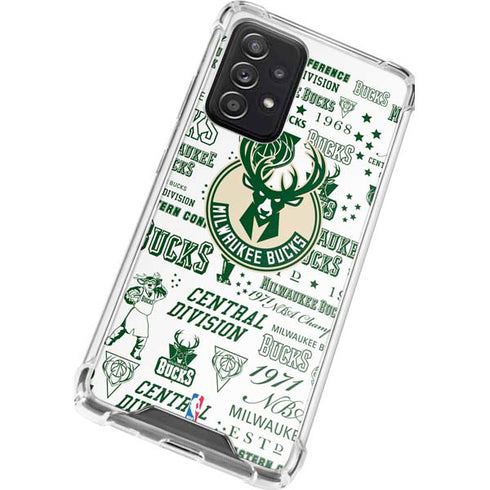NBA Milwaukee Bucks Historic Blast New Galaxy A52 5G Clear Case