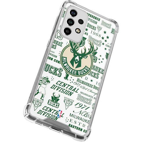 NBA Milwaukee Bucks Historic Blast New Galaxy A53 5G Clear Case