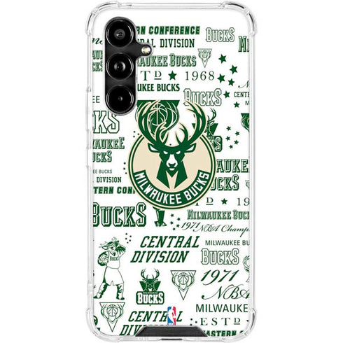 NBA Milwaukee Bucks Historic Blast New Galaxy A54 5G Clear Case