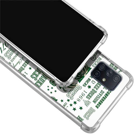 NBA Milwaukee Bucks Historic Blast New Galaxy A71 5G Clear Case