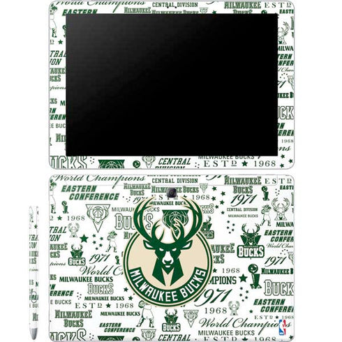 NBA Milwaukee Bucks Historic Blast New Galaxy Book 12in Skin