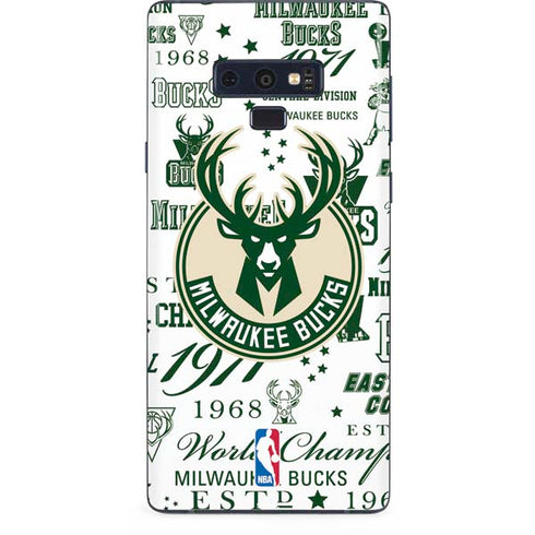 NBA Milwaukee Bucks Historic Blast New Galaxy Note 9 Skin