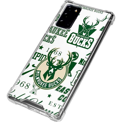 NBA Milwaukee Bucks Historic Blast New Galaxy Note20 5G Clear Case