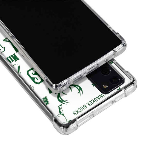 NBA Milwaukee Bucks Historic Blast New Galaxy Note20 5G Clear Case