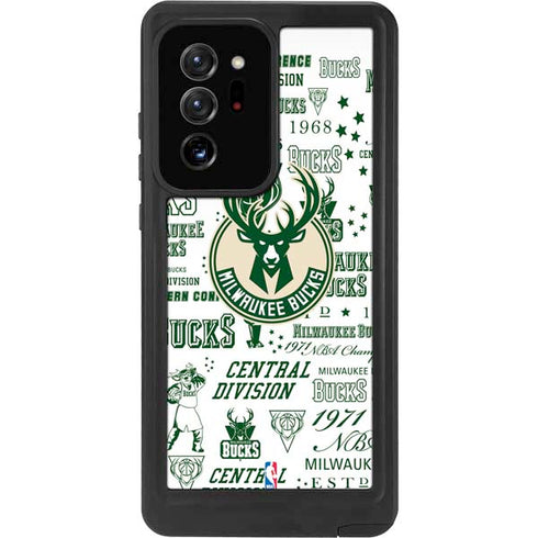 NBA Milwaukee Bucks Historic Blast New Galaxy Note20 Ultra 5G Waterproof Case