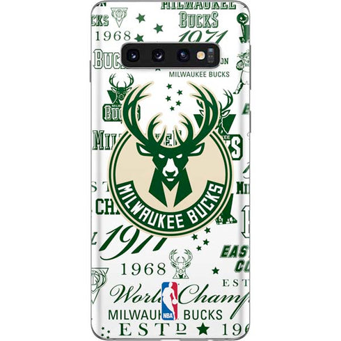 NBA Milwaukee Bucks Historic Blast New Galaxy S10 Skin
