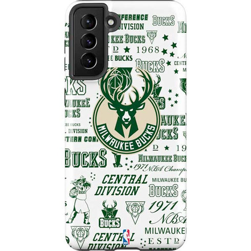 NBA Milwaukee Bucks Historic Blast New Galaxy S21 FE Pro Case