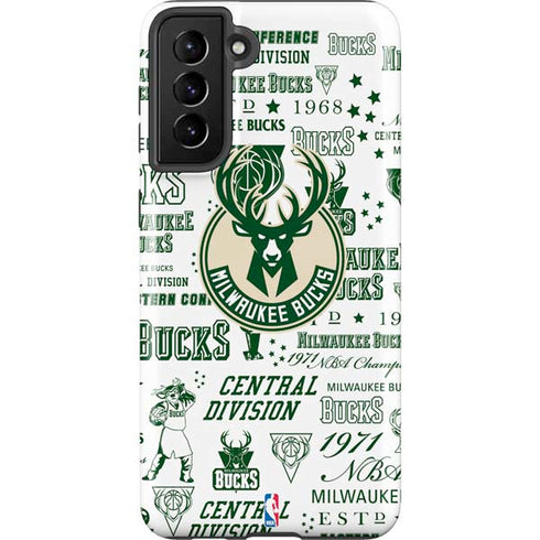 NBA Milwaukee Bucks Historic Blast New Galaxy S21 Plus 5G Pro Case