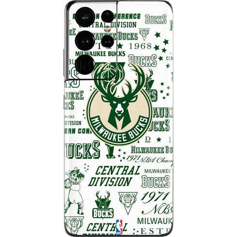 NBA Milwaukee Bucks Historic Blast New Galaxy S21 Ultra 5G Skin