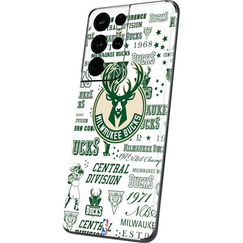 NBA Milwaukee Bucks Historic Blast New Galaxy S21 Ultra 5G Skin