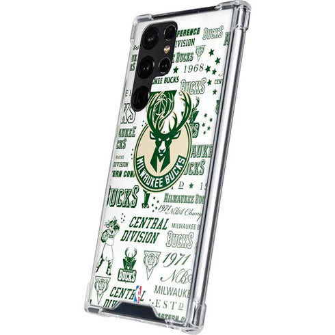 NBA Milwaukee Bucks Historic Blast New Galaxy S22 Ultra Clear Case