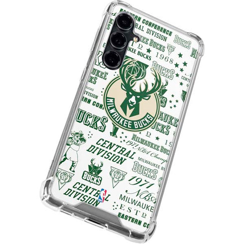NBA Milwaukee Bucks Historic Blast New Galaxy S23 FE Clear Case