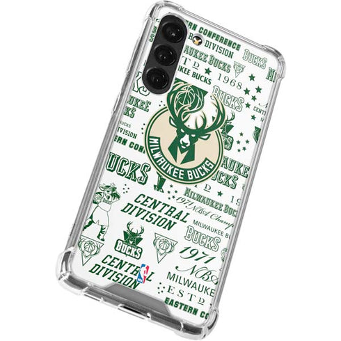 NBA Milwaukee Bucks Historic Blast New Galaxy S23 Plus Clear Case