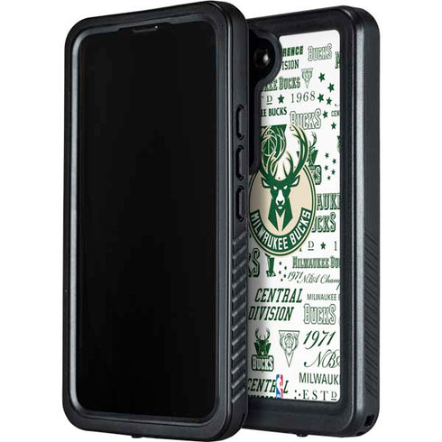 NBA Milwaukee Bucks Historic Blast New Galaxy S23 Waterproof Case