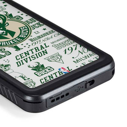 NBA Milwaukee Bucks Historic Blast New Galaxy S23 Waterproof Case