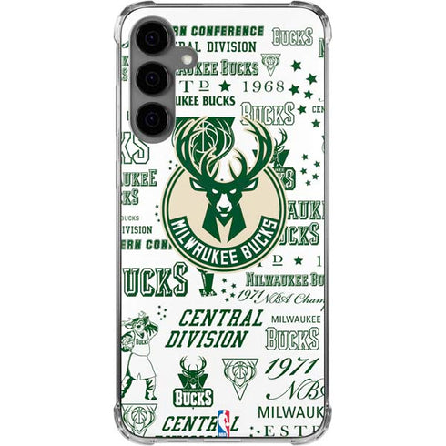 NBA Milwaukee Bucks Historic Blast New Galaxy S24 Plus Clear Case