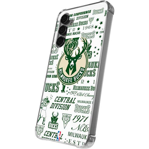 NBA Milwaukee Bucks Historic Blast New Galaxy S24 Plus Clear Case