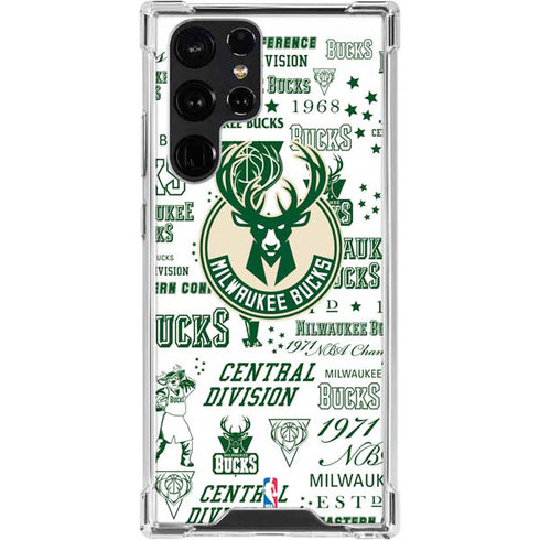 NBA Milwaukee Bucks Historic Blast New Galaxy S24 Ultra Clear Case