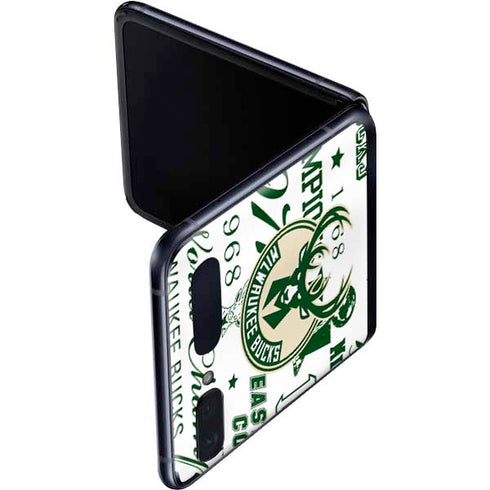 NBA Milwaukee Bucks Historic Blast New Galaxy Z Flip Skin
