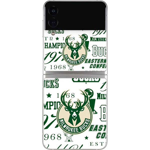 NBA Milwaukee Bucks Historic Blast New Galaxy Z Flip3 5G Skin