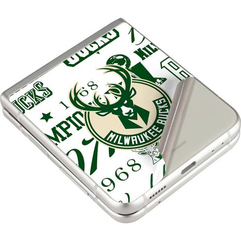 NBA Milwaukee Bucks Historic Blast New Galaxy Z Flip3 5G Skin