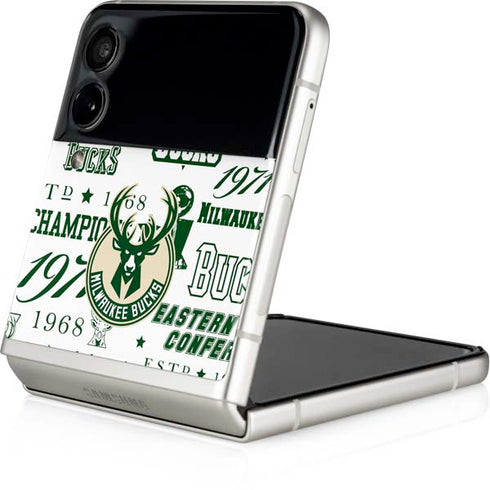 NBA Milwaukee Bucks Historic Blast New Galaxy Z Flip3 5G Skin