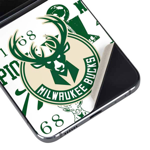 NBA Milwaukee Bucks Historic Blast New Galaxy Z Flip5 5G Skin