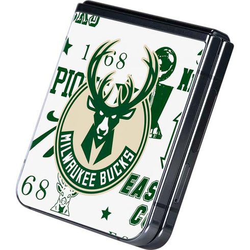 NBA Milwaukee Bucks Historic Blast New Galaxy Z Flip5 5G Skin