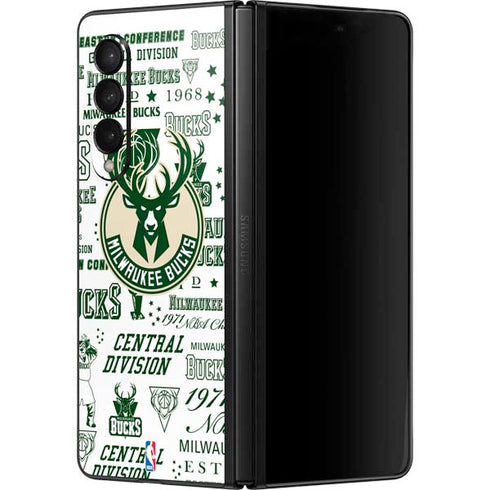 NBA Milwaukee Bucks Historic Blast New Galaxy Z Fold3 5G Skin