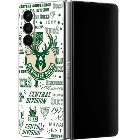 NBA Milwaukee Bucks Historic Blast New Galaxy Z Fold4 5G Skin