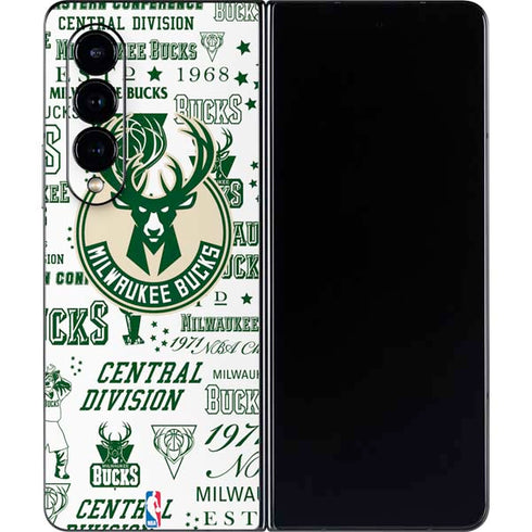 NBA Milwaukee Bucks Historic Blast New Galaxy Z Fold4 5G Skin