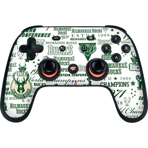 NBA Milwaukee Bucks Historic Blast New Google Stadia Controller Skin