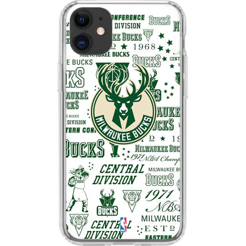NBA Milwaukee Bucks Historic Blast New iPhone 11 Clear Case