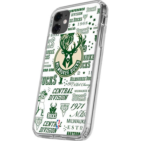 NBA Milwaukee Bucks Historic Blast New iPhone 11 Clear Case