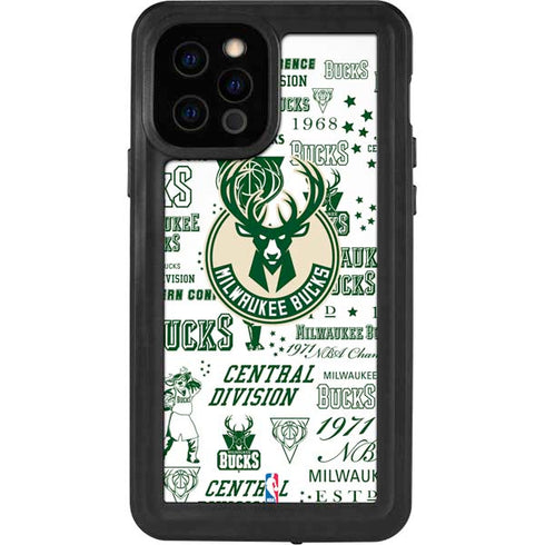 NBA Milwaukee Bucks Historic Blast New iPhone 12 Pro Waterproof Case