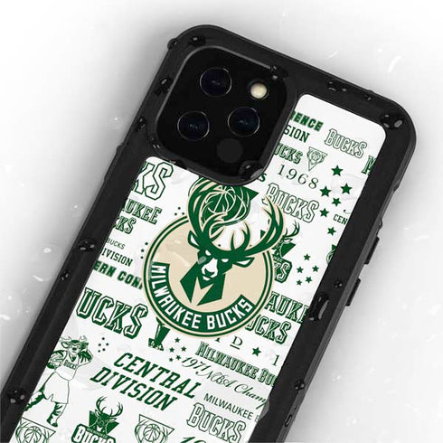 NBA Milwaukee Bucks Historic Blast New iPhone 12 Pro Waterproof Case