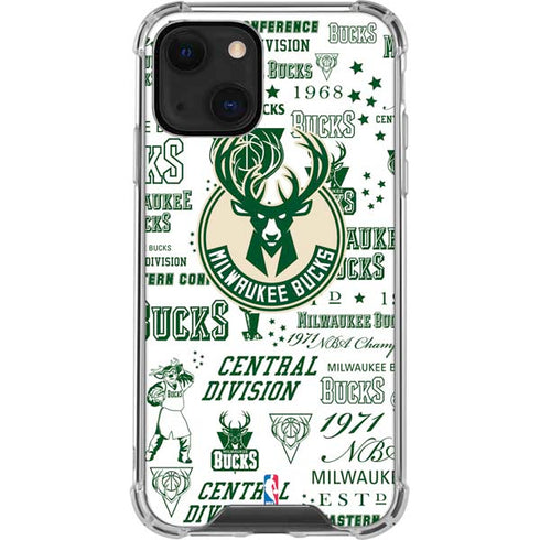 NBA Milwaukee Bucks Historic Blast New iPhone 13 Mini Clear Case