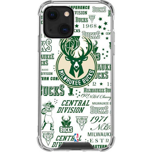 NBA Milwaukee Bucks Historic Blast New iPhone 14 Clear Case