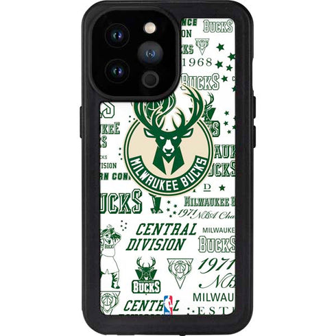 NBA Milwaukee Bucks Historic Blast New iPhone 14 Pro Max Waterproof Case
