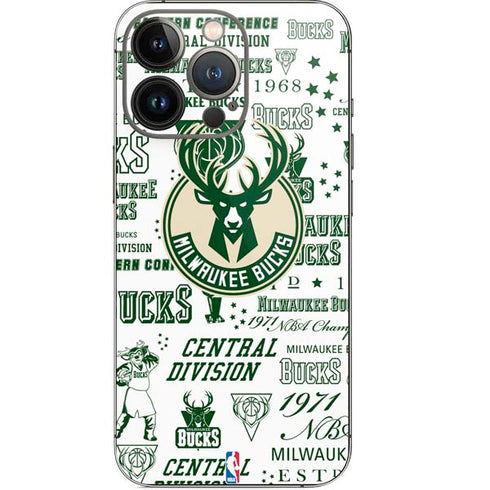 NBA Milwaukee Bucks Historic Blast New iPhone 14 Pro Skin