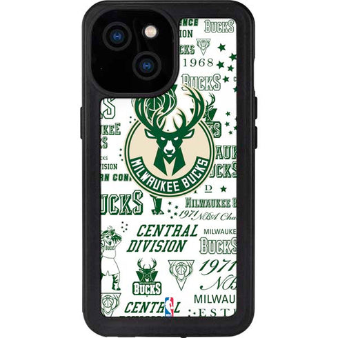 NBA Milwaukee Bucks Historic Blast New iPhone 15 Waterproof Case