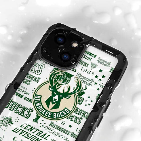 NBA Milwaukee Bucks Historic Blast New iPhone 15 Waterproof Case