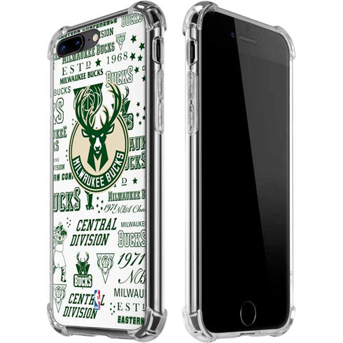 NBA Milwaukee Bucks Historic Blast New iPhone 7/8 Plus Clear Case